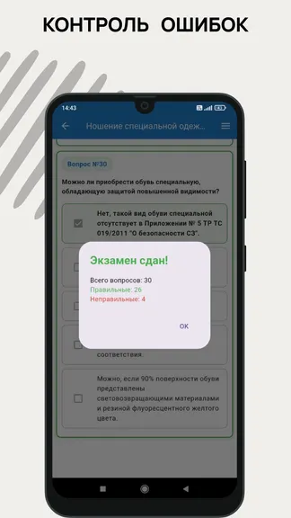 Результат тестирования