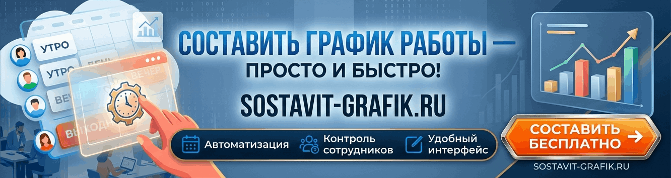Составить график смен